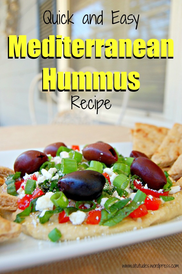 Quick and Easy Mediterranean Hummus by www.atutudes.wordpress.com